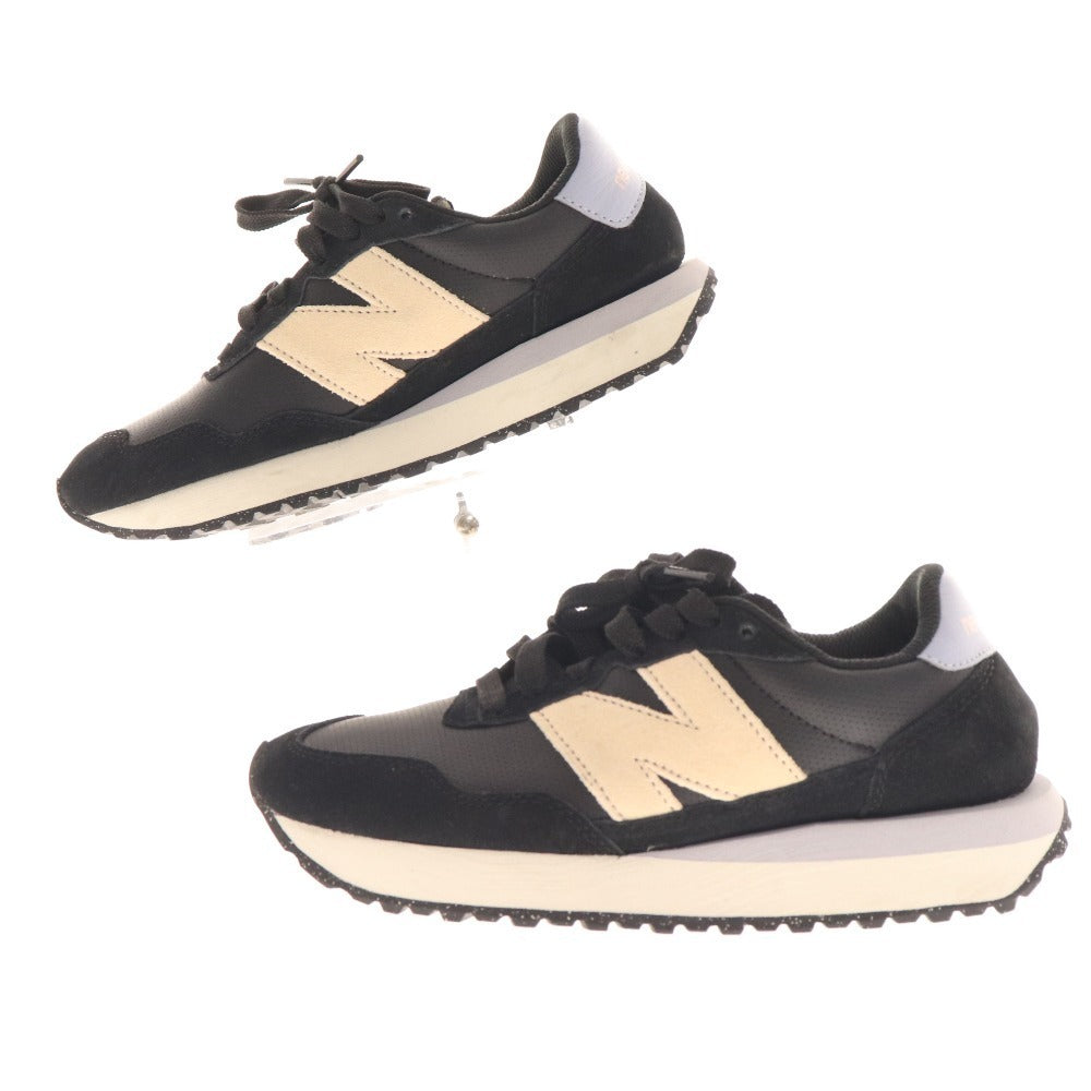 ■ New Balance sneakers shoes 237 women's 22 black pink