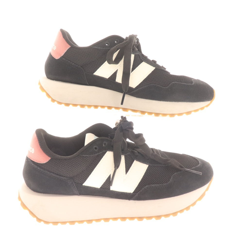 ■ ニューバランス スニーカー WS237HR1 靴 ローカット レディース 22cm ブラック コーラルピンク