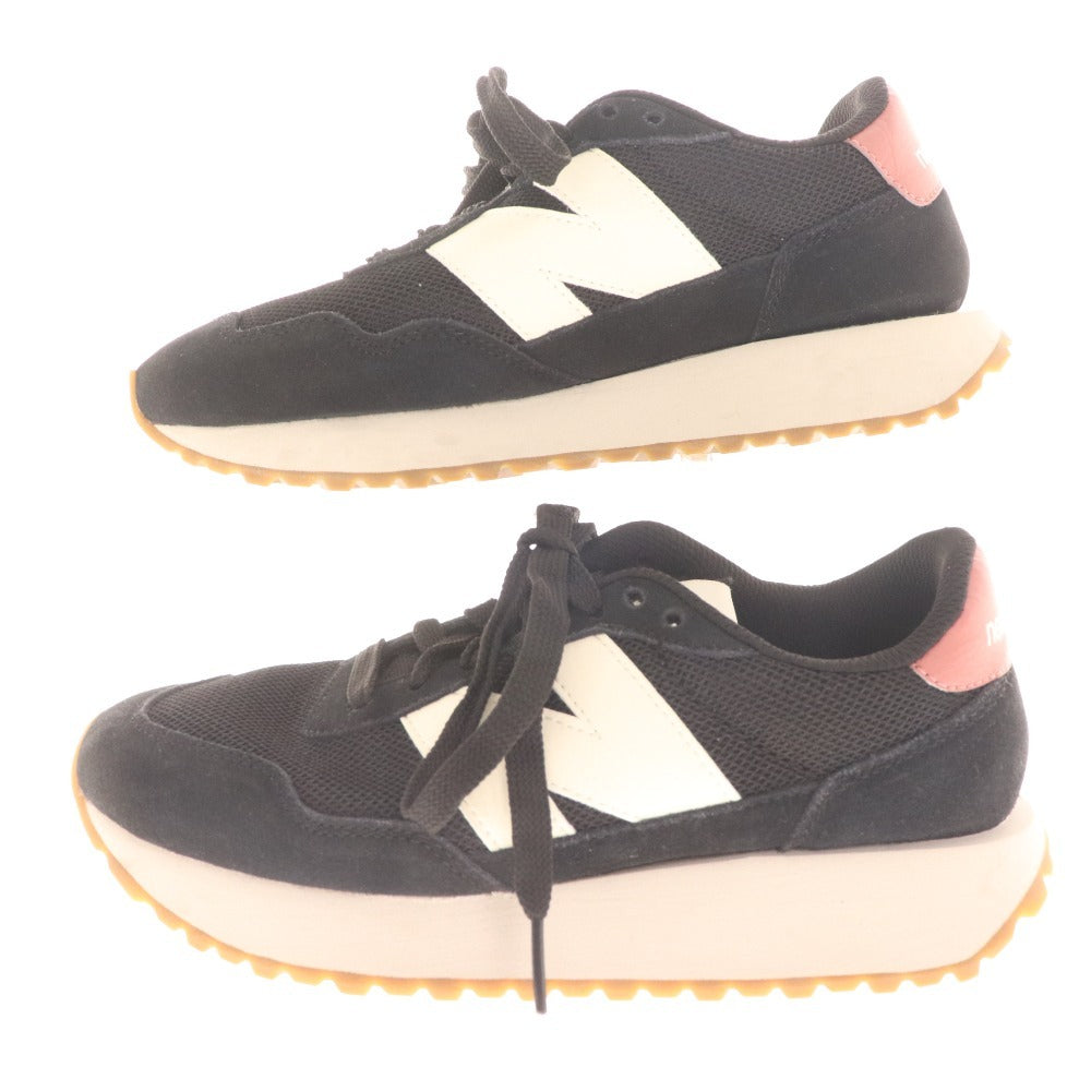 ■ ニューバランス スニーカー WS237HR1 靴 ローカット レディース 22cm ブラック コーラルピンク