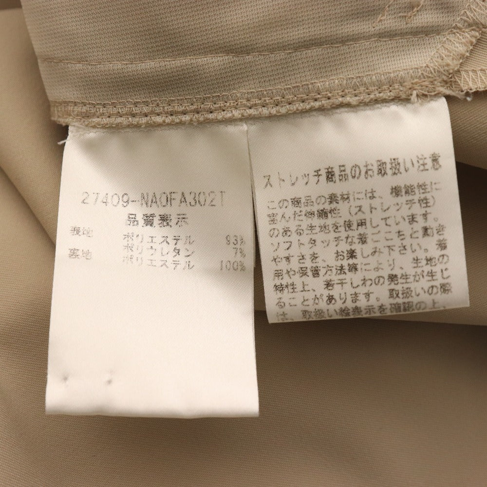 ■ フォクシーニューヨーク ワンピース 半袖 ひざ丈 バックファスナー レディース 38 ベージュ