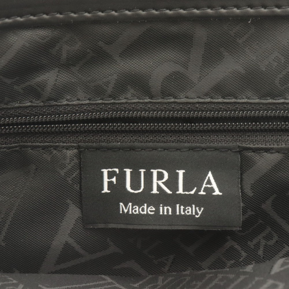 ■ FURLA フルラ トートバッグ ハンドバッグ ショルダー 鞄 レザー クロスボディ チャーム シンプル レディース ブラック