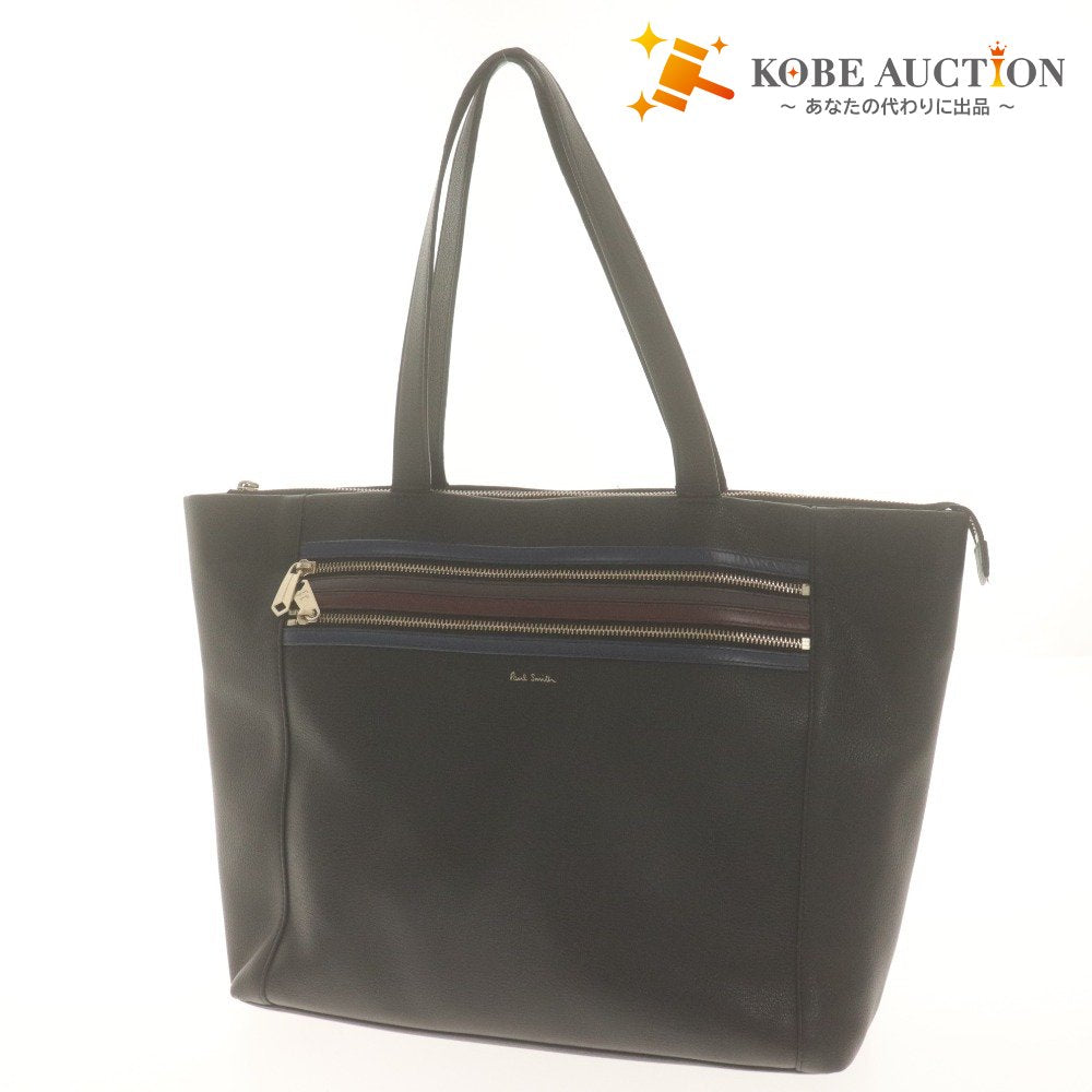 ■ Paul Smith Tote Bag Handbag Multi-Stripe Business Men's Women's Black