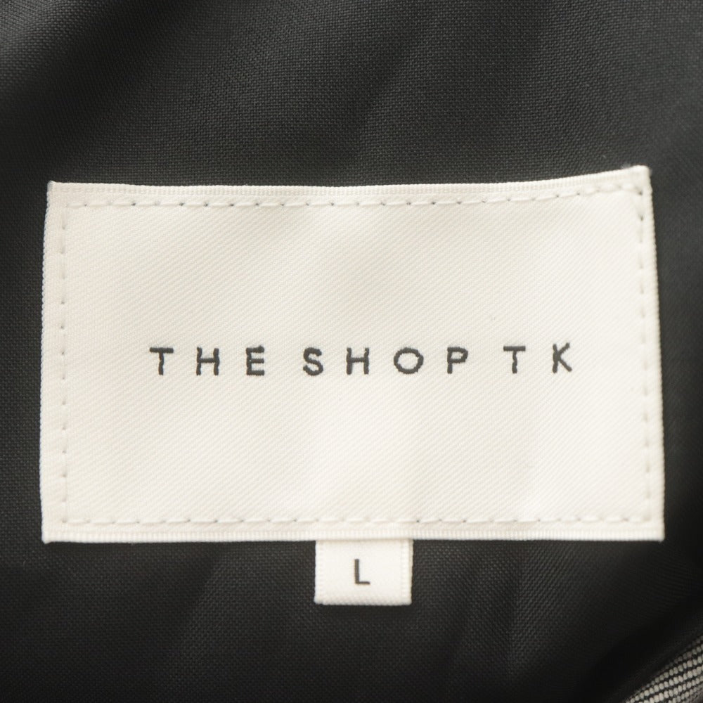 ■ THE SHOP TK タケオキクチ スラックス パンツ ボトムス エバーデニム ストレッチ メンズ L ネイビー系 付属品付き 未使用