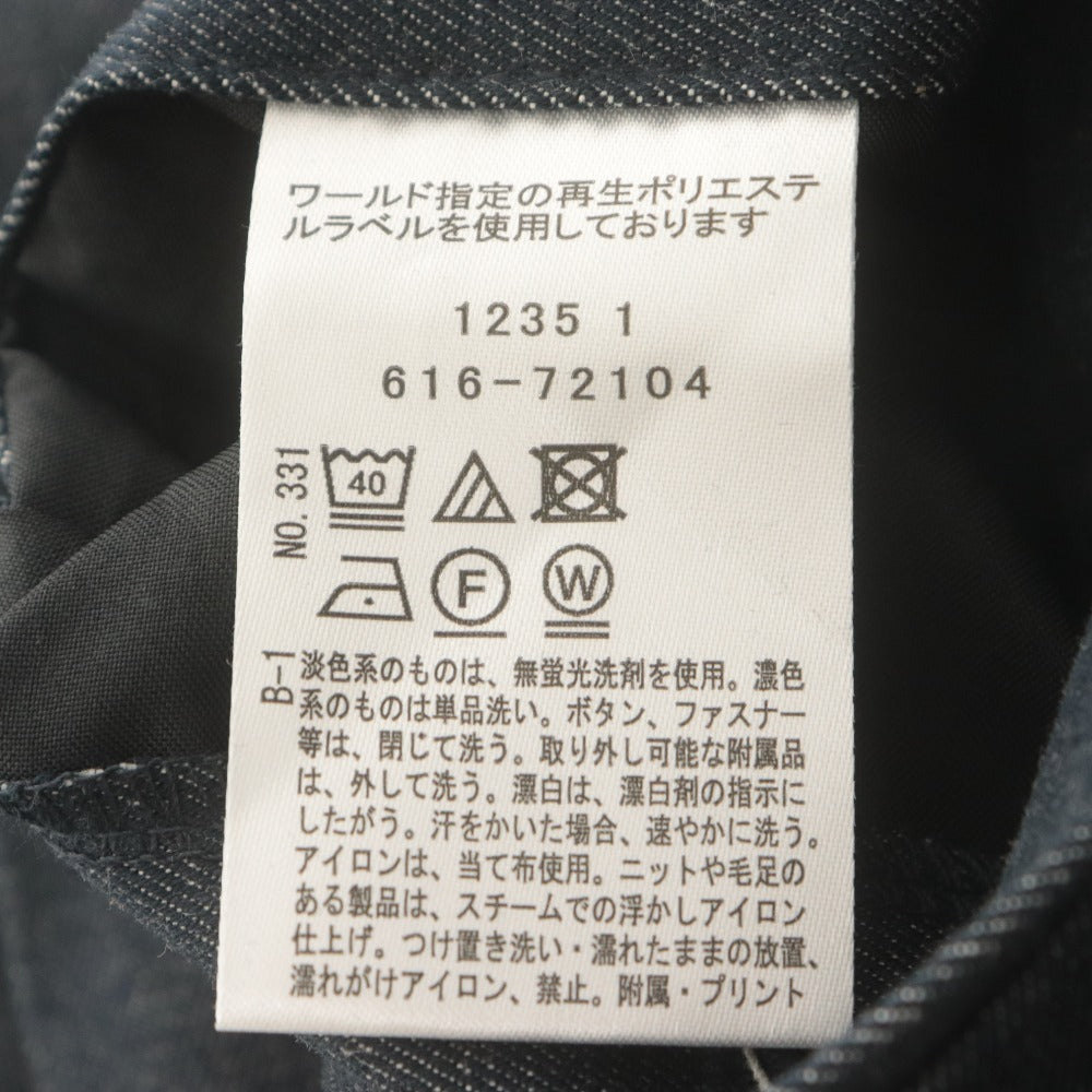 ■ THE SHOP TK タケオキクチ スラックス パンツ ボトムス エバーデニム ストレッチ メンズ L ネイビー系 付属品付き 未使用