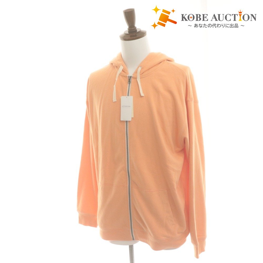 ■ coen Hoodie Long Sleeve Outerwear Zip-up Hoodie Inlay United Arrows Men's XL Orange New with Tags