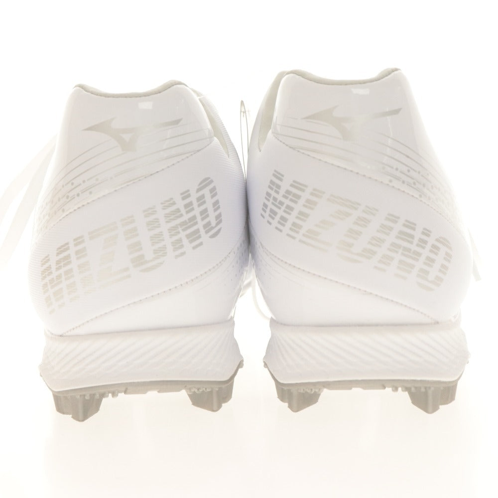 ■ MIZUNO ミズノ ポイントスパイク 11GP222101 靴 ウェーブライトレボ 野球 ソフトボール メンズ 26.5 ホワイト 付属品付き 未使用