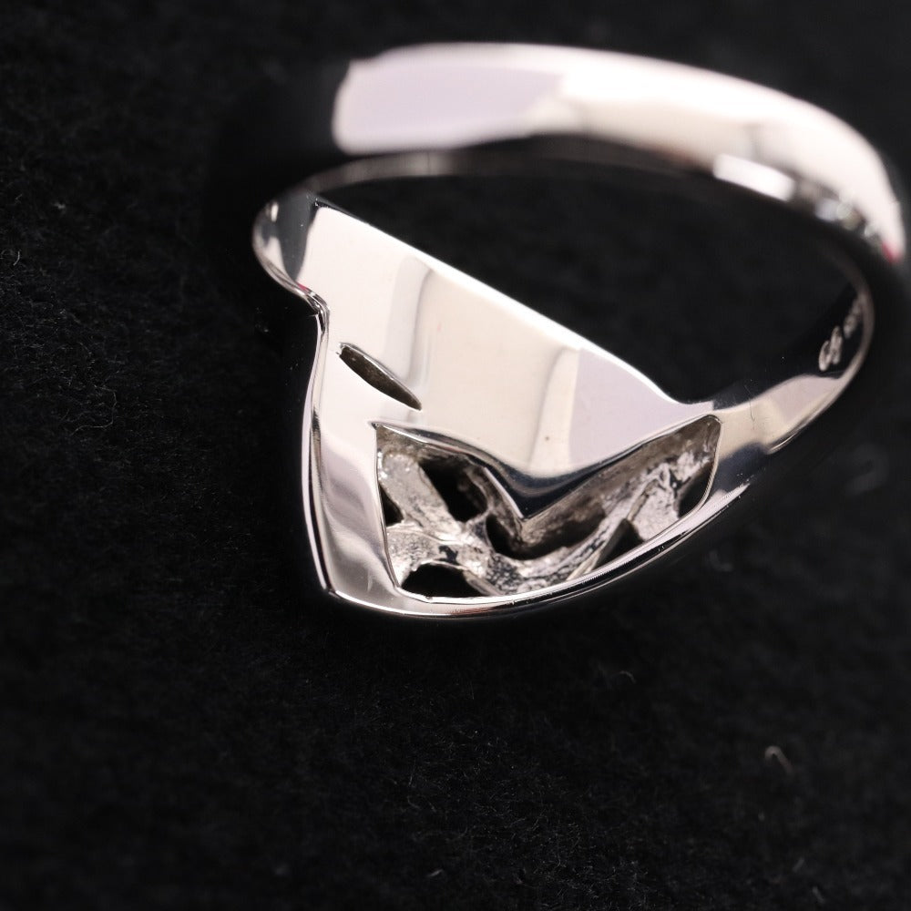 ■ 碌山 ルコリエ リング 指輪 アクセサリー オニキス パール マルカジット 925刻印 5g 13号 シルバー ブラック 付属品付き