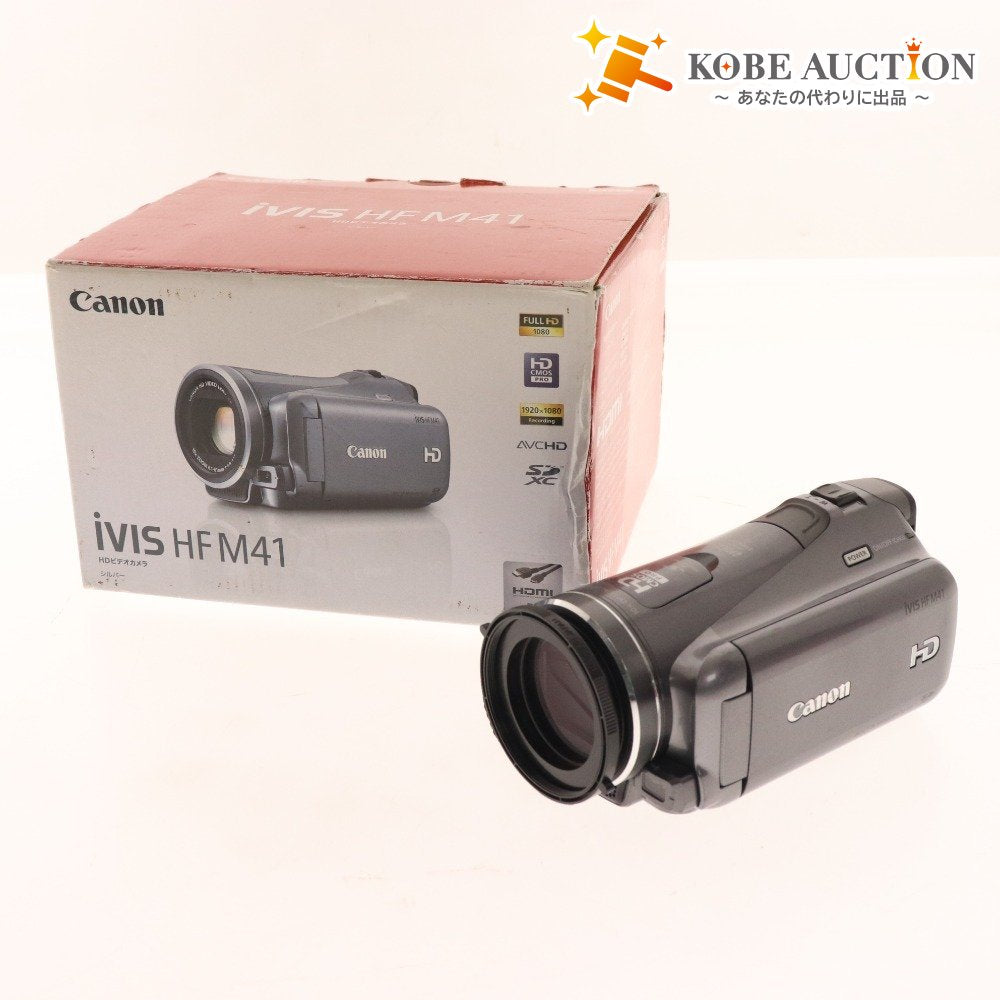 ■ Canon digital video camera ivis HF M41 HD black power supply confirmed accessories included