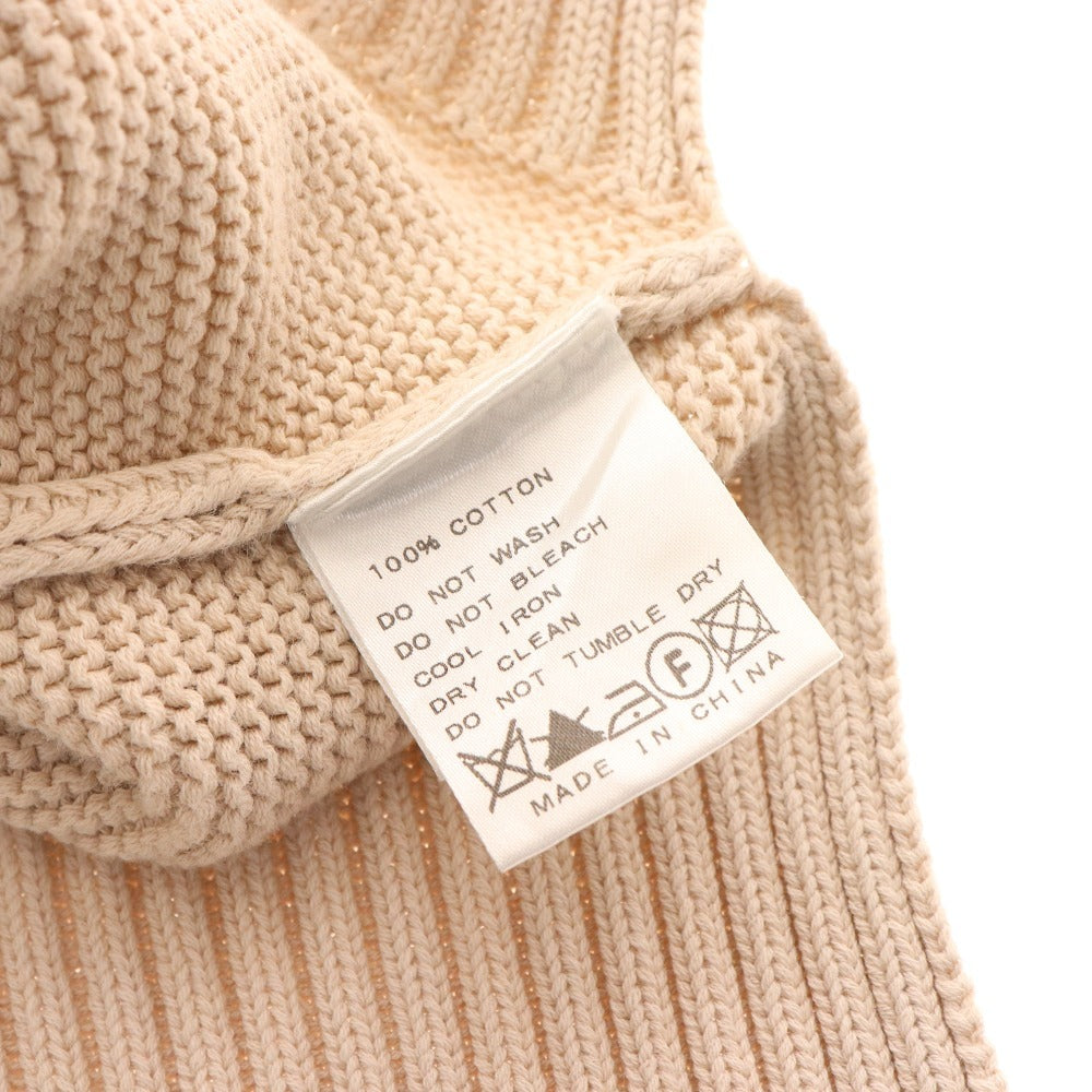 ■ Muse Deuxieme Classe Knit 3/4 Sleeve Waffle Beige Women's Good Condition