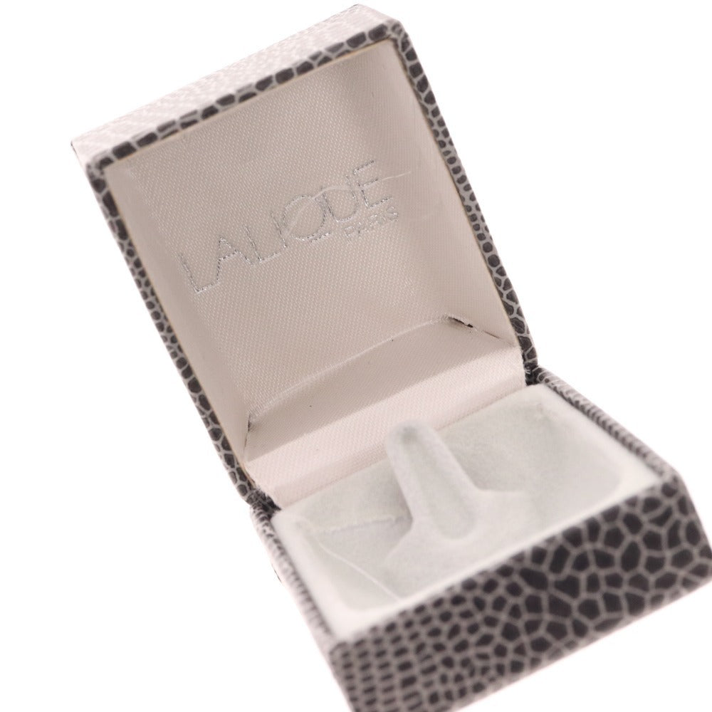 ■ Lalique Ring Cabochon Transparent 11g Size 12 Women's Gray Box Included