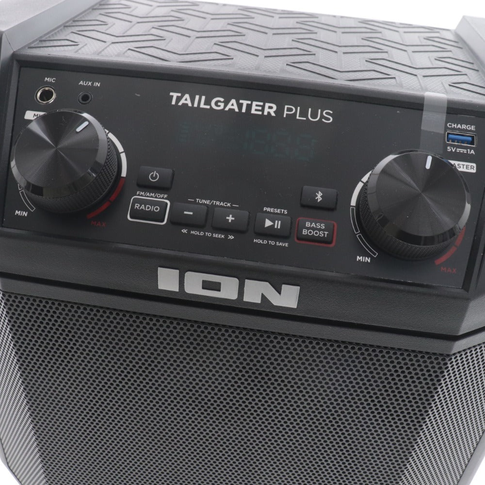 ■ アイオン Tailgater plus IPA98 スピーカー AM/FMラジオ Bluetooth対応 低音強化機能搭載 スマホ充電可能 通電確認済み 未使用