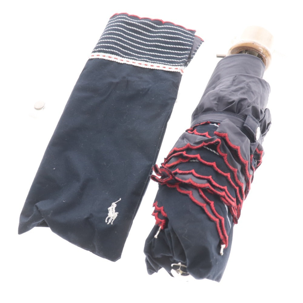 ■ Ralph Lauren Folding Umbrella Rain Gear Heat Insulation First Class Light Blocking For Sunny and Rainy Days Border Navy