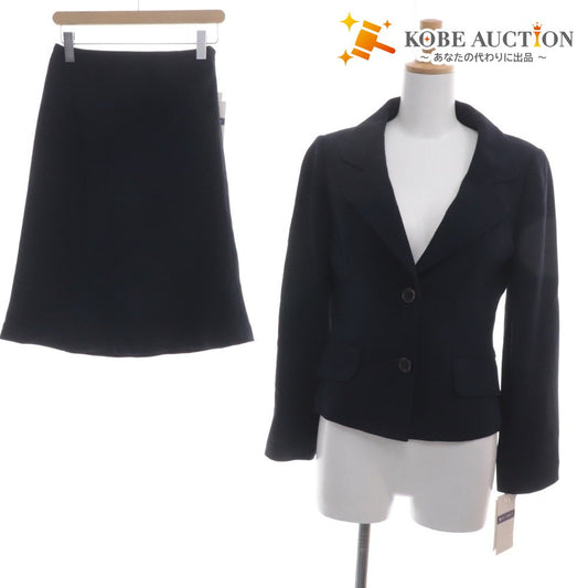 ■ M's Gracie set-up jacket and skirt formal ladies size 38 navy with tags unused