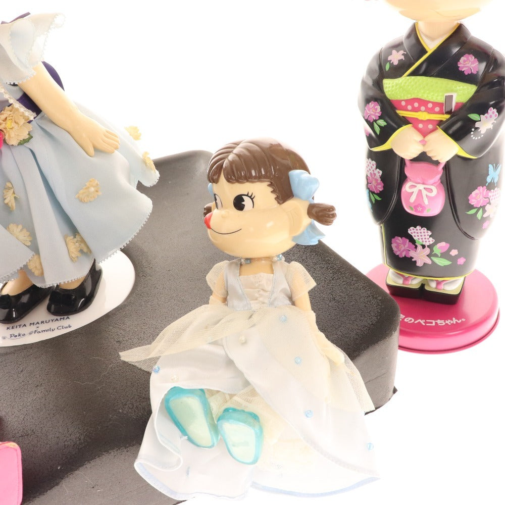 ■ Peko-chan doll 4-piece set bulk sale KEITA MARUYAMA Peko Family Club Fujiya's Peko-chan Kimono interior ornament