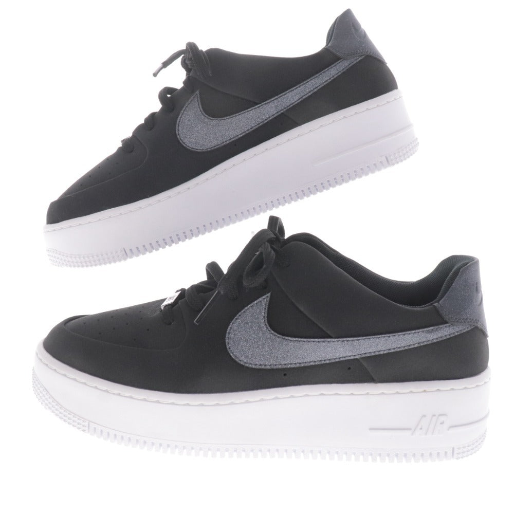 ■ Nike low-cut sneakers CQ7510-001 shoes Air Force 1 sage thick sole women's size 27 black