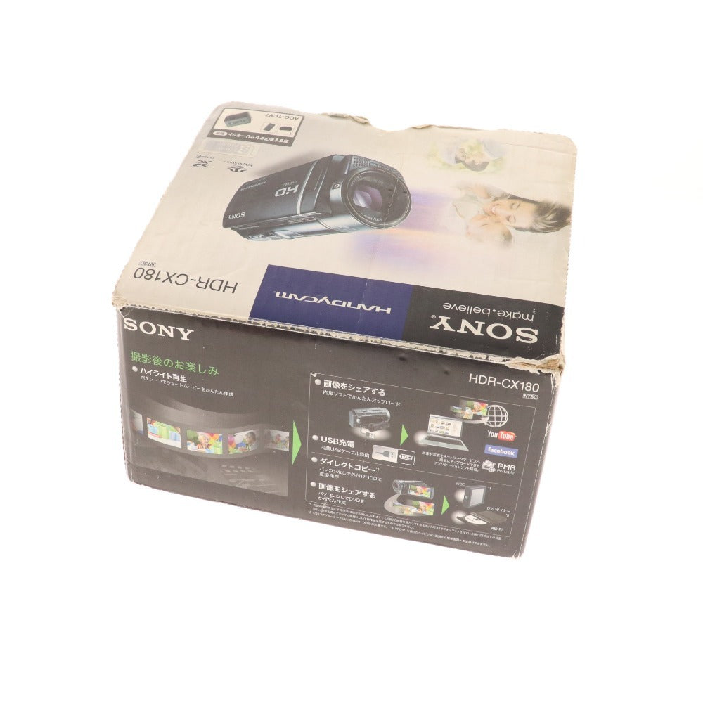 ■ Sony Digital HD Video Camera Recorder HDR-CX180 3.3 Handycam Silver Power confirmed Accessories included