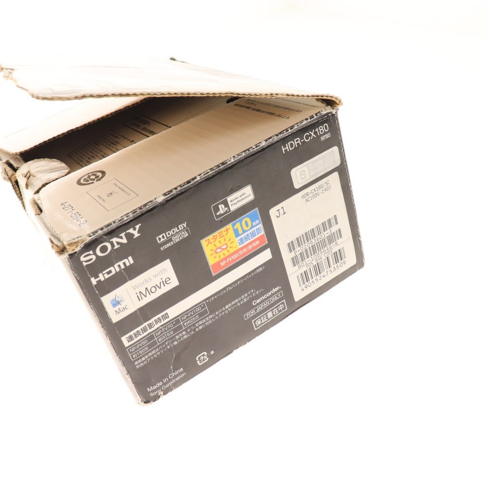 ■ Sony Digital HD Video Camera Recorder HDR-CX180 3.3 Handycam Silver Power confirmed Accessories included