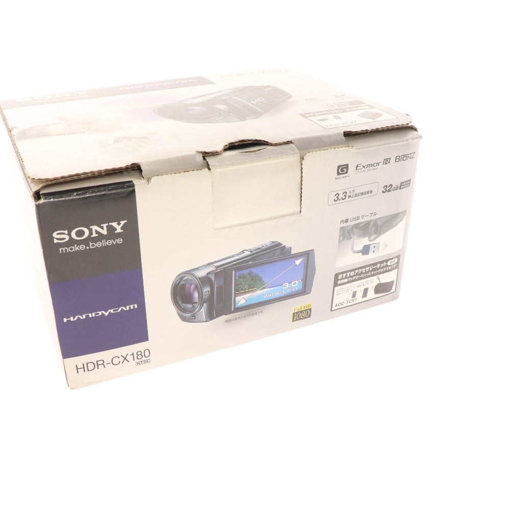 ■ Sony Digital HD Video Camera Recorder HDR-CX180 3.3 Handycam Black Power supply confirmed Accessories included