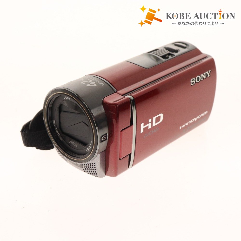 ■ Sony Digital HD Video Camera Recorder HDR-CX180 3.3 Handycam Red Power confirmed Accessories included