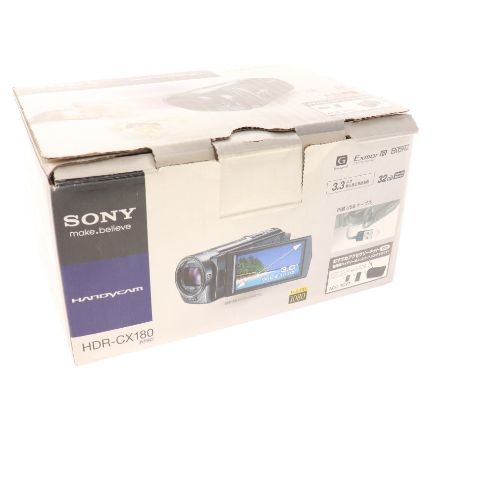 ■ Sony Digital HD Video Camera Recorder HDR-CX180 3.3 Handycam Red Power confirmed Accessories included