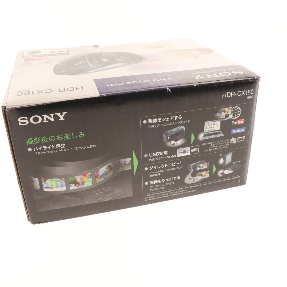 ■ Sony Digital HD Video Camera Recorder HDR-CX180 3.3 Handycam Red Power confirmed Accessories included