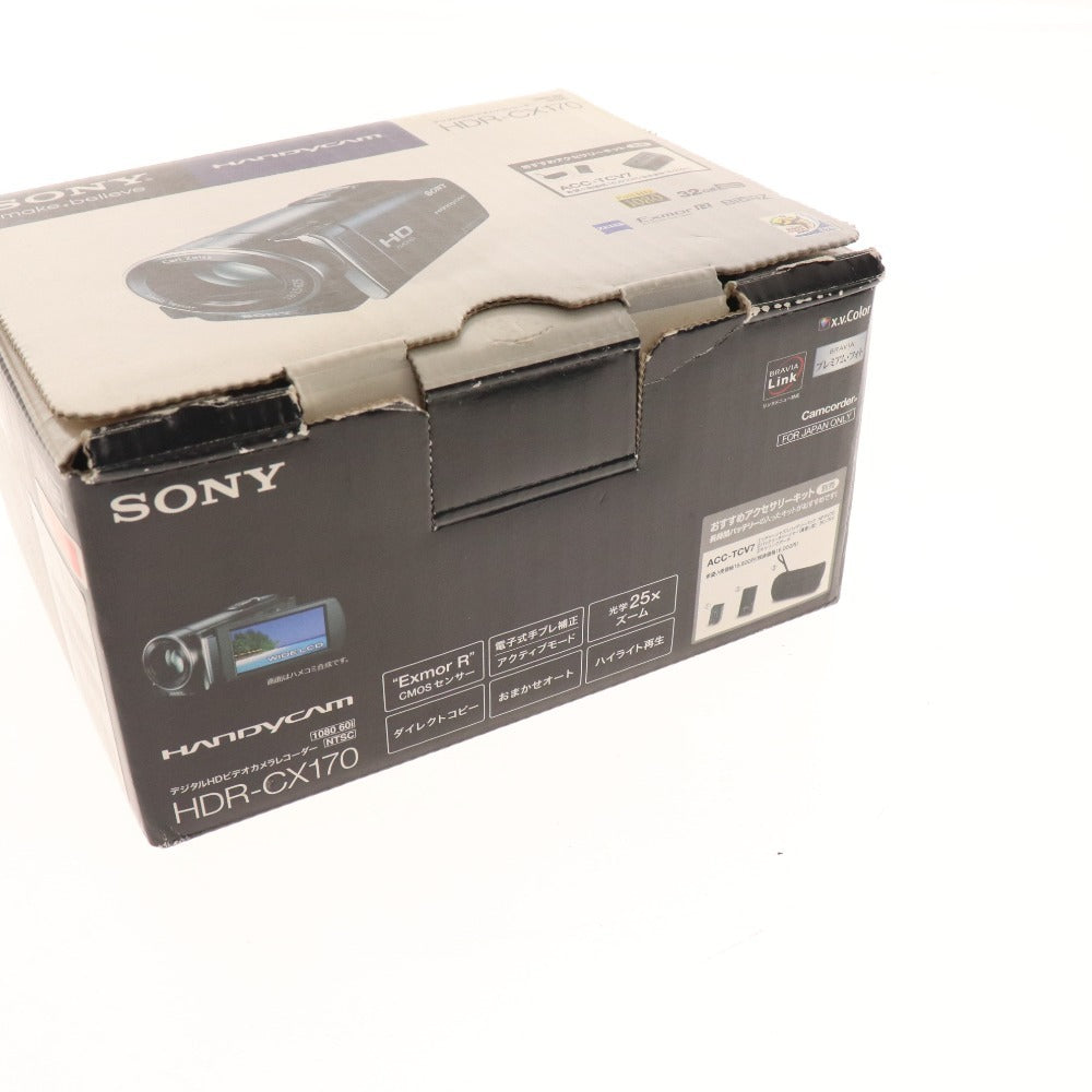 ■ Sony Digital HD Video Camera Recorder HDR-CX170 3.1 Handycam Red Power confirmed Accessories included