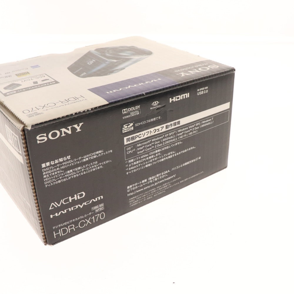 ■ Sony Digital HD Video Camera Recorder HDR-CX170 3.1 Handycam Red Power confirmed Accessories included