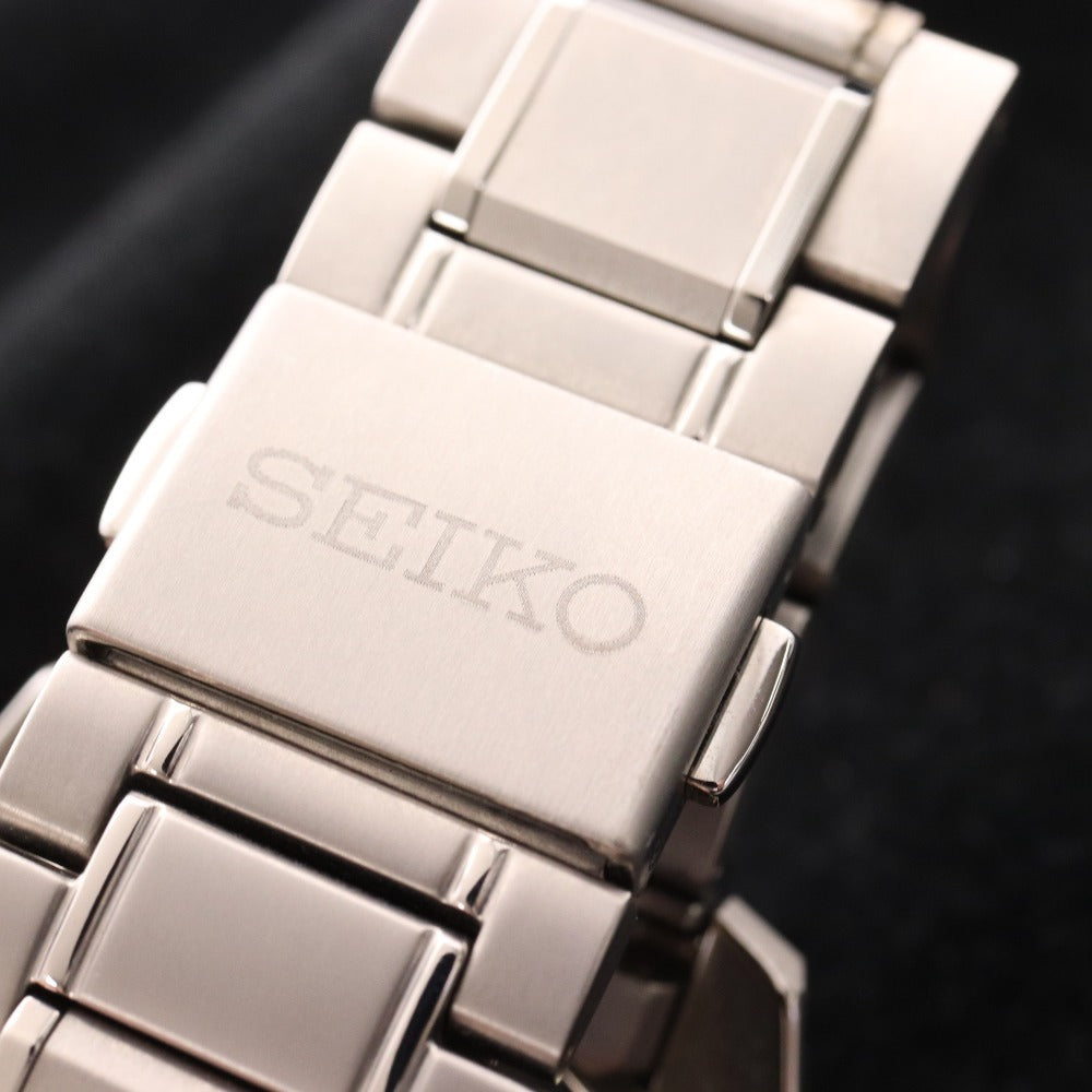 ■ Seiko Watch SAGA197 Brightz Chronograph Solar 83g Men's Silver Black Accessories Included Junk