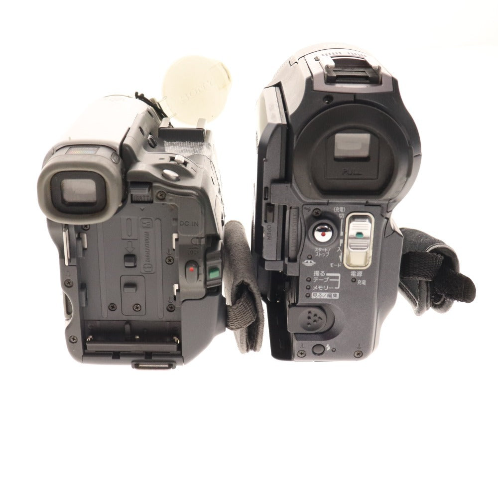 ■ Sony Digital Video Camera Recorder 2-piece set Bulk sale DCR-PC300 DCR-TRV22K Black Power confirmed Accessories included Junk