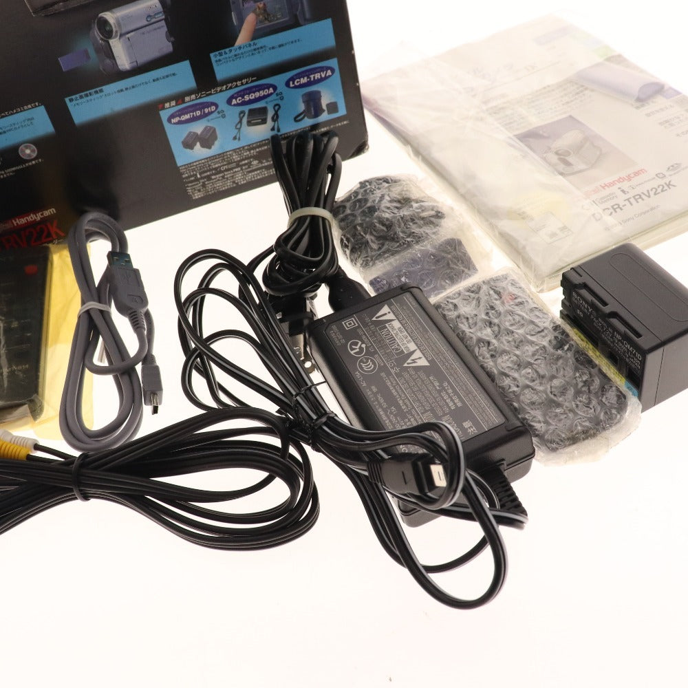 ■ Sony Digital Video Camera Recorder 2-piece set Bulk sale DCR-PC300 DCR-TRV22K Black Power confirmed Accessories included Junk