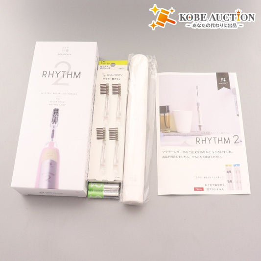 ■ Soladay Rhythm 2 electric toothbrush, sonic vibration toothbrush, pink, power confirmed, accessories included, unused