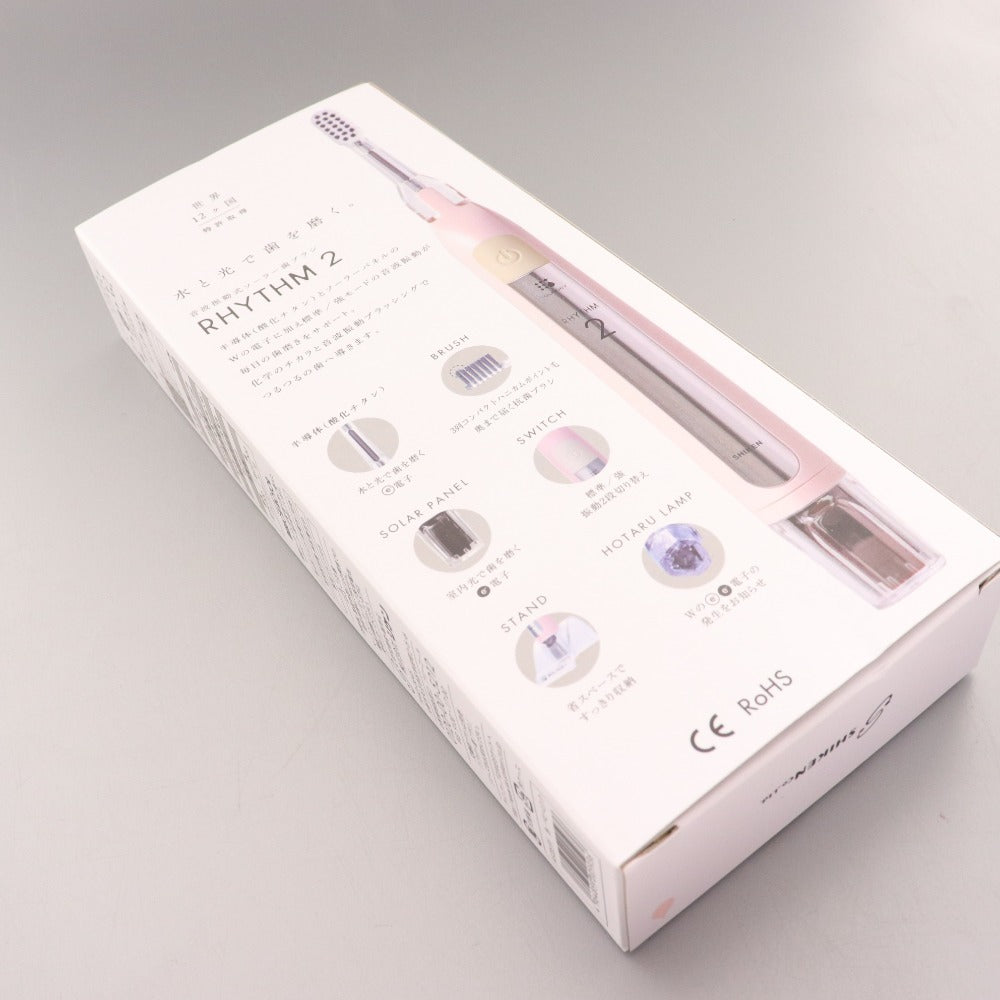 ■ Soladay Rhythm 2 electric toothbrush, sonic vibration toothbrush, pink, power confirmed, accessories included, unused