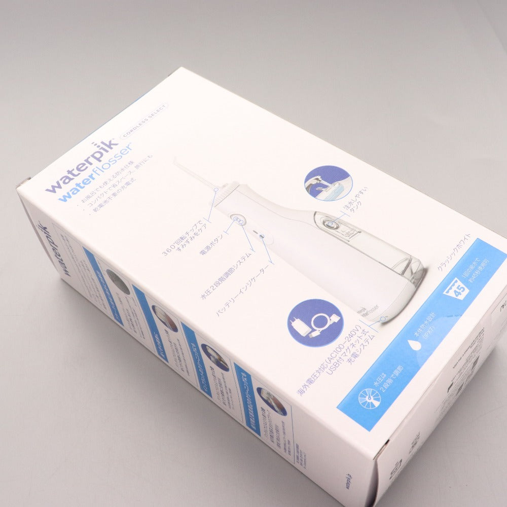 ■ Yaman Waterpik Toothpaste 2-piece set Bulk sale Water Flosser Cordless Select White Box included Unopened Unused