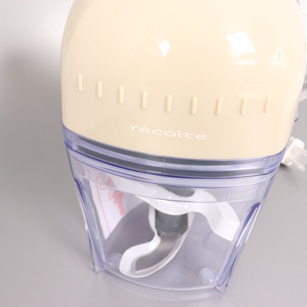 ■ Recolte Food Processor Capsule Cutter Bonne RCP-7 Cookware Cream Beige Power confirmed Box included Unused