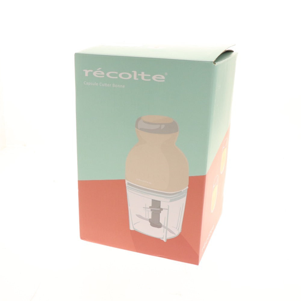 ■ Recolte Food Processor Capsule Cutter Bonne RCP-7 Cookware Cream Beige Power confirmed Box included Unused