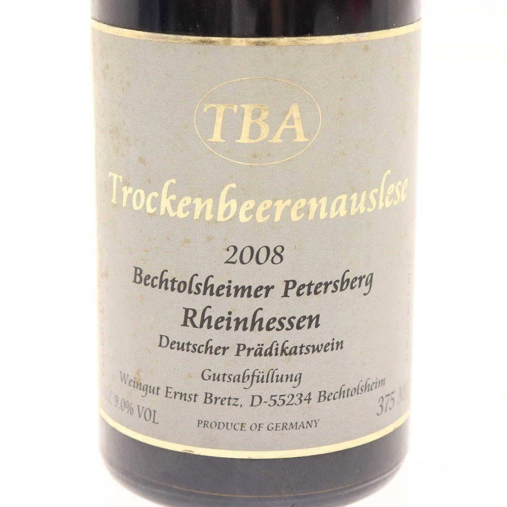 ■ Alcohol Trockenbeerenauslese German wine Fruit wine 2008 9% 375ml Unopened