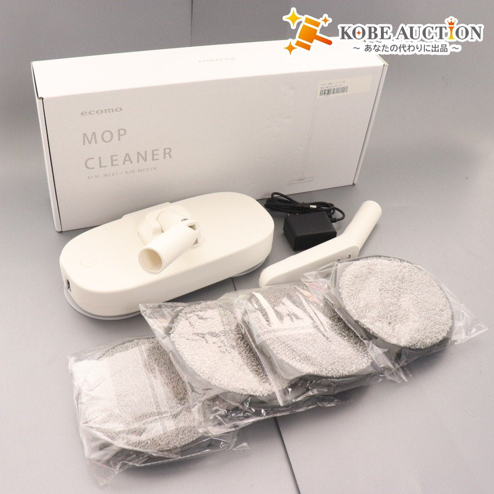 ■ Tsukamoto Aim Ecomo Rotating Mop Cleaner DUO AIM-MC01 Cleaning Tool Lithium-ion Battery Operated Comes with 2 Dedicated Mop Pads Unused