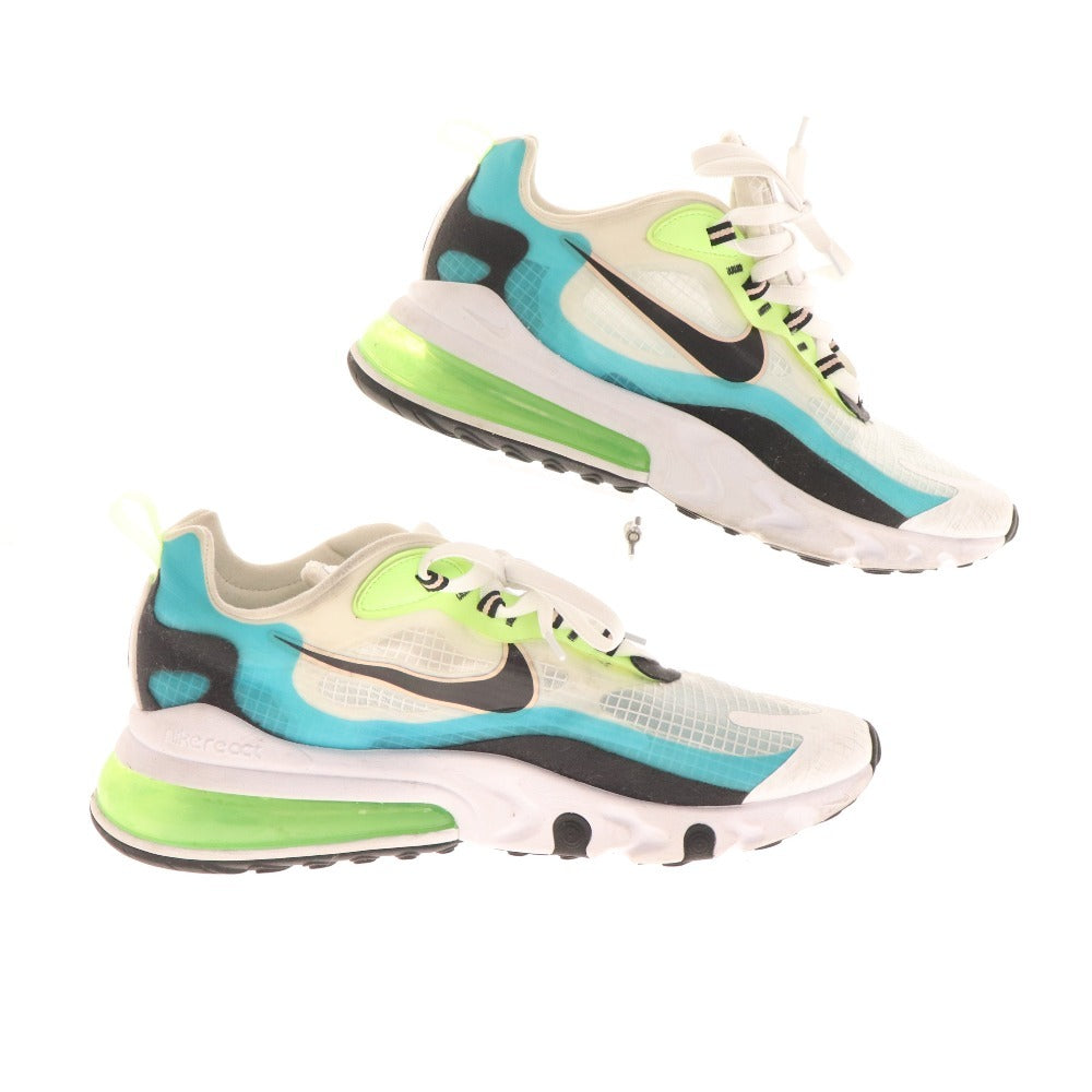 ■ Nike Sneakers CT1265-300 Shoes Air Max 270 React Men's Size 29 White Green