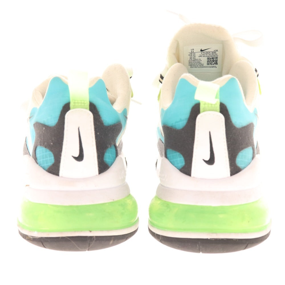 ■ Nike Sneakers CT1265-300 Shoes Air Max 270 React Men's Size 29 White Green