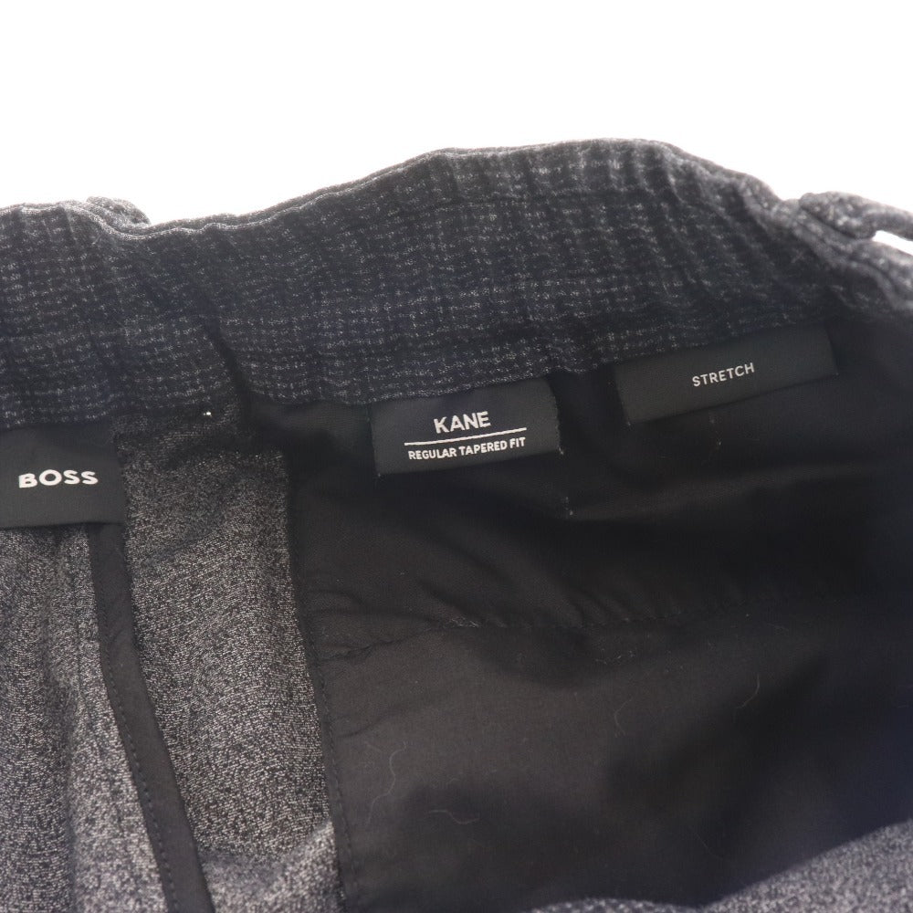 ■ Hugo Boss Tapered Pants Bottoms KANE-DS Stretch Men's UK54 Black