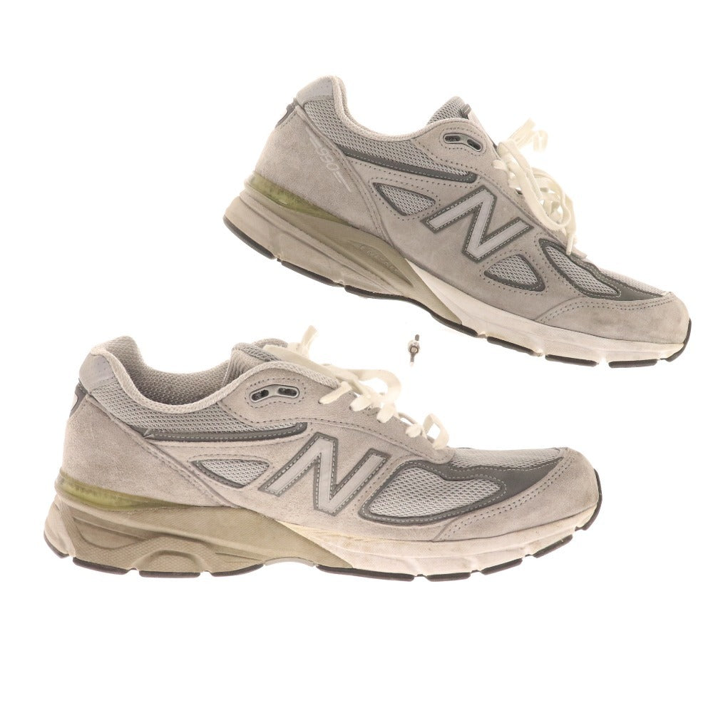 ■ New Balance Sneakers M990GL4 Shoes Made in USA Suede Men's Size 28 Grey