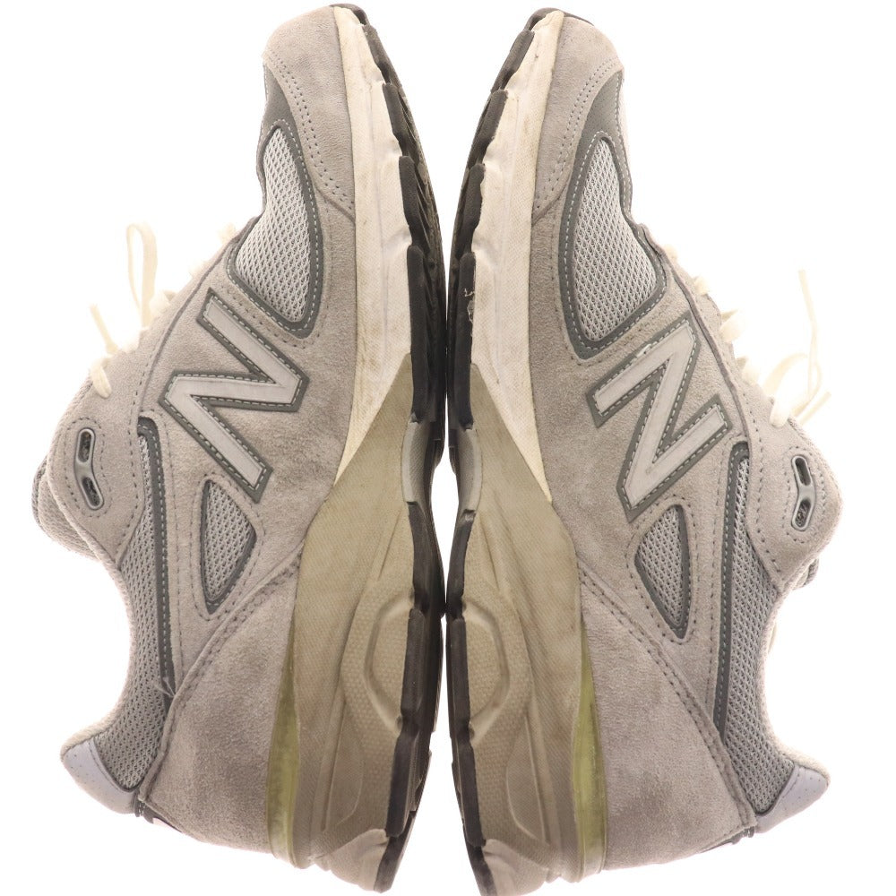 ■ New Balance Sneakers M990GL4 Shoes Made in USA Suede Men's Size 28 Grey