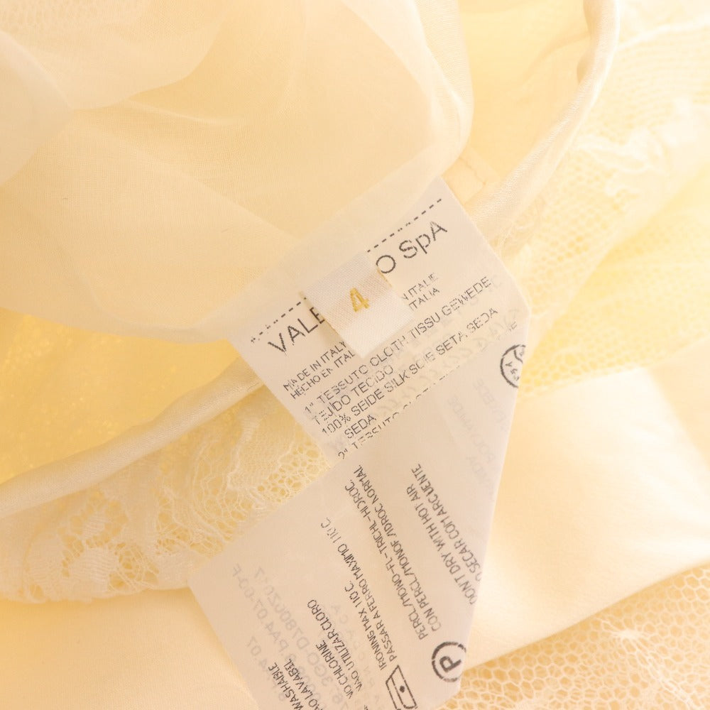 ■ Valentino Flare Skirt Bottoms All Lace Women's Size 4 White