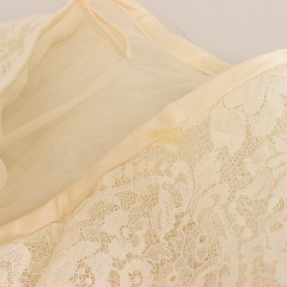 ■ Valentino Flare Skirt Bottoms All Lace Women's Size 4 White