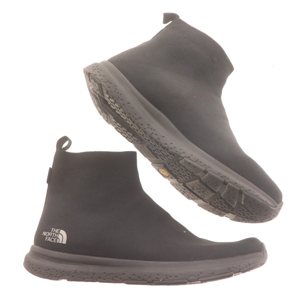 ■ ノースフェイス ショートブーツ シューズ NF51997 靴 ベロシティ ニット ミッド ゴアテックス メンズ レディース 25.0cm ブラック