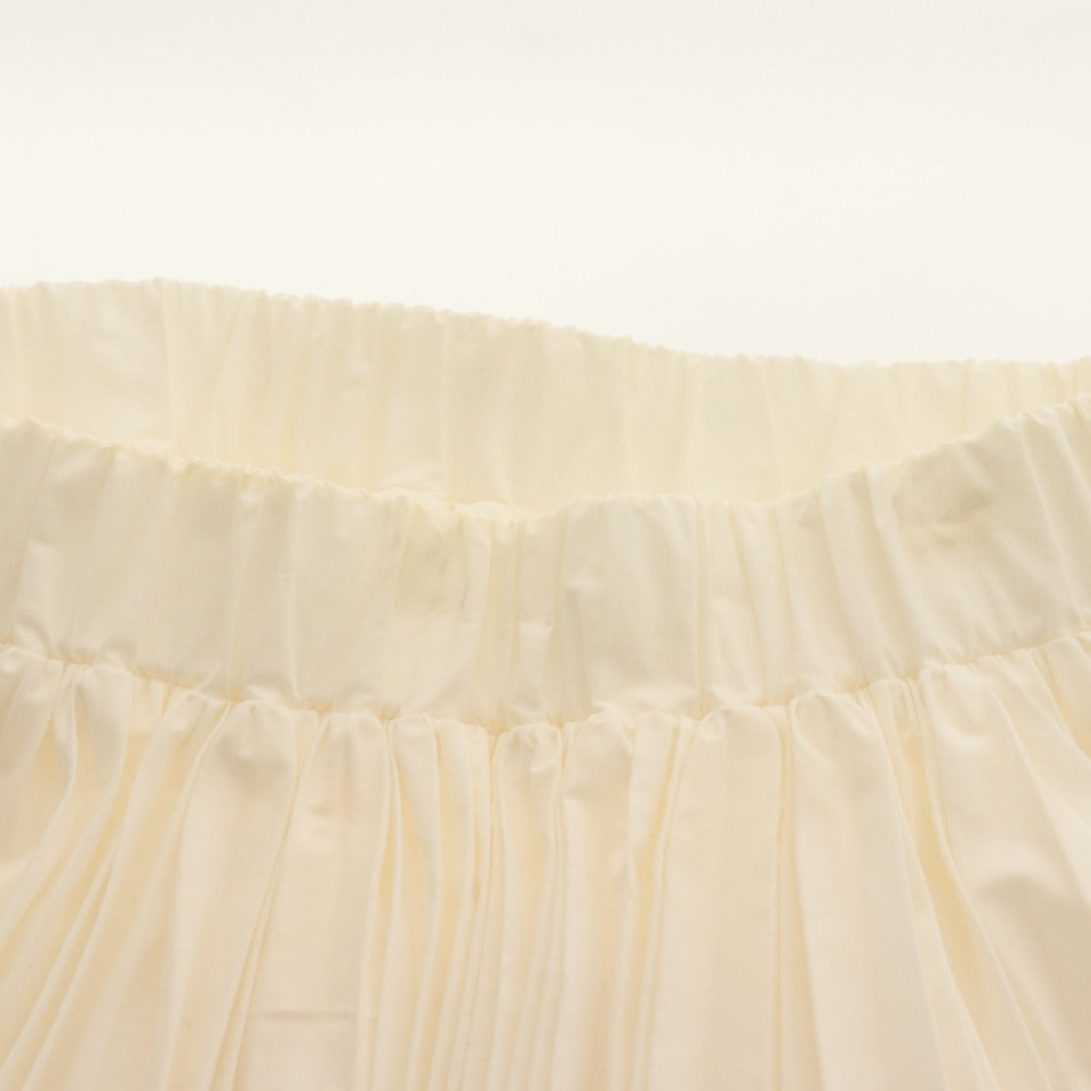 ■ SHE Tokyo Long Skirt, Accordion Pleats, Made in Japan, Women's, Size 36 (S), White