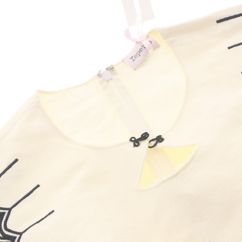 ■ repetto レペット ワンピース トップス ボトムス ノースリーブ ファスナー レディース 38 アイボリー系 タグ付き 未使用