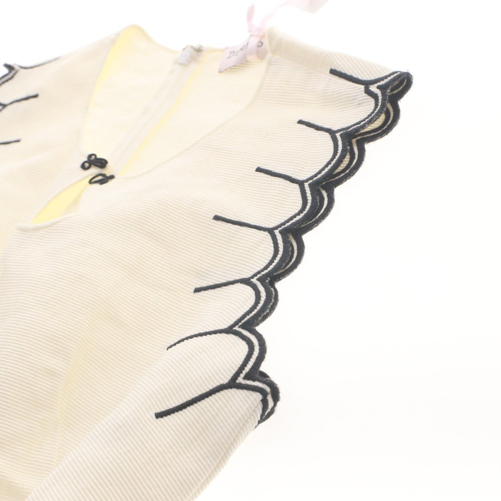■ repetto レペット ワンピース トップス ボトムス ノースリーブ ファスナー レディース 38 アイボリー系 タグ付き 未使用