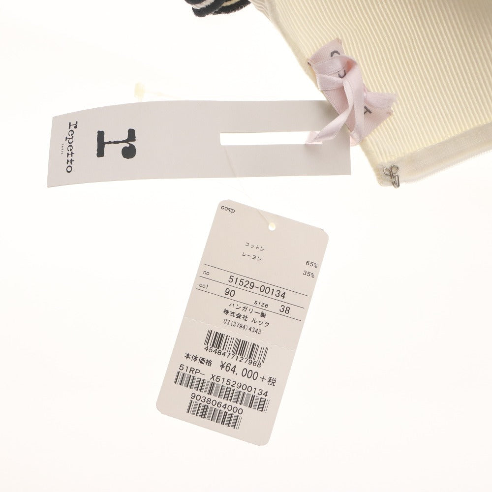 ■ repetto レペット ワンピース トップス ボトムス ノースリーブ ファスナー レディース 38 アイボリー系 タグ付き 未使用