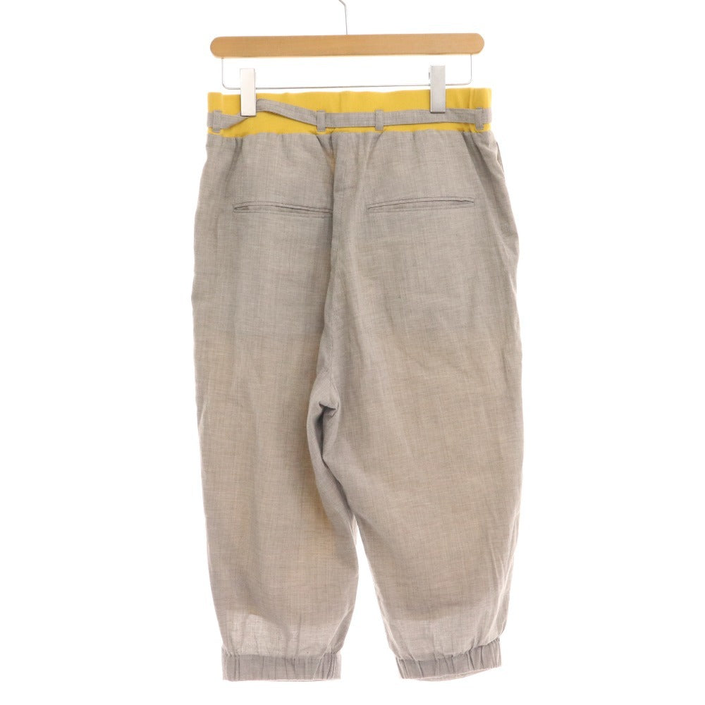 ■ Oota Casual Pants, Sarouel Pants, Bottoms, Cotton, Women's, M, Yellow, Gray